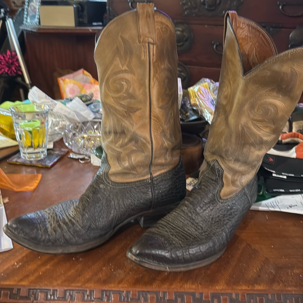 Genuine Nocona Bullhide Cowboy Boots - Size 12D